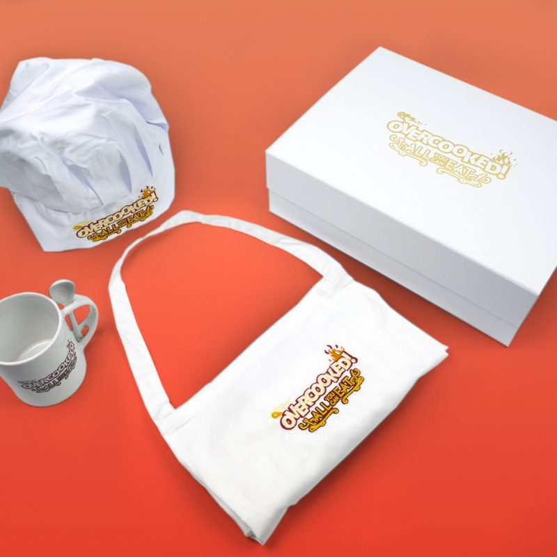 Overcooked branded merchandise