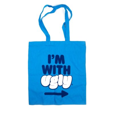 I'm With Ugly branded tote bag